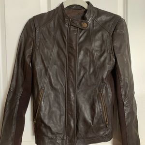 Mango brown bomber jacket